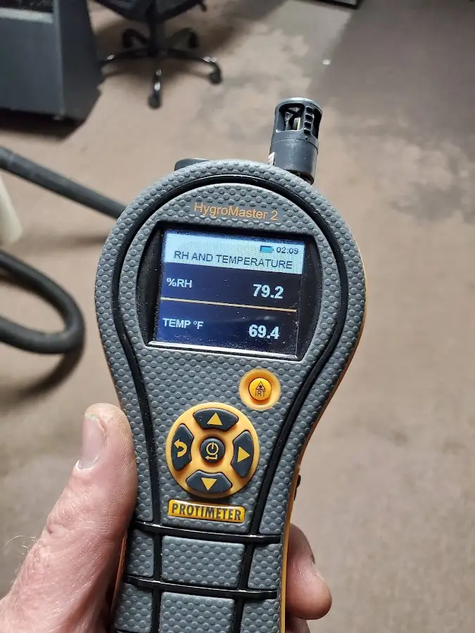 Moisture meter humidity assessment for Fire & Smoke Damage Restoration in Garrison